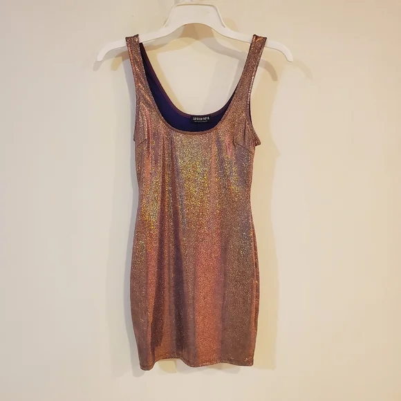 Fashion Nova | Dresses | Fashion Nova Holographic Purple Sparkle Dress |  Poshmark